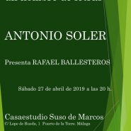 «un nombre de letras» Antonio Soler